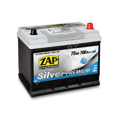 Аккумулятор ZAP 75 Ah Silver Premium Japan Cars 